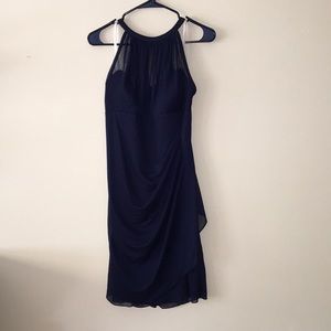 Navy Blue bridesmaid Dress from David’s Bridal